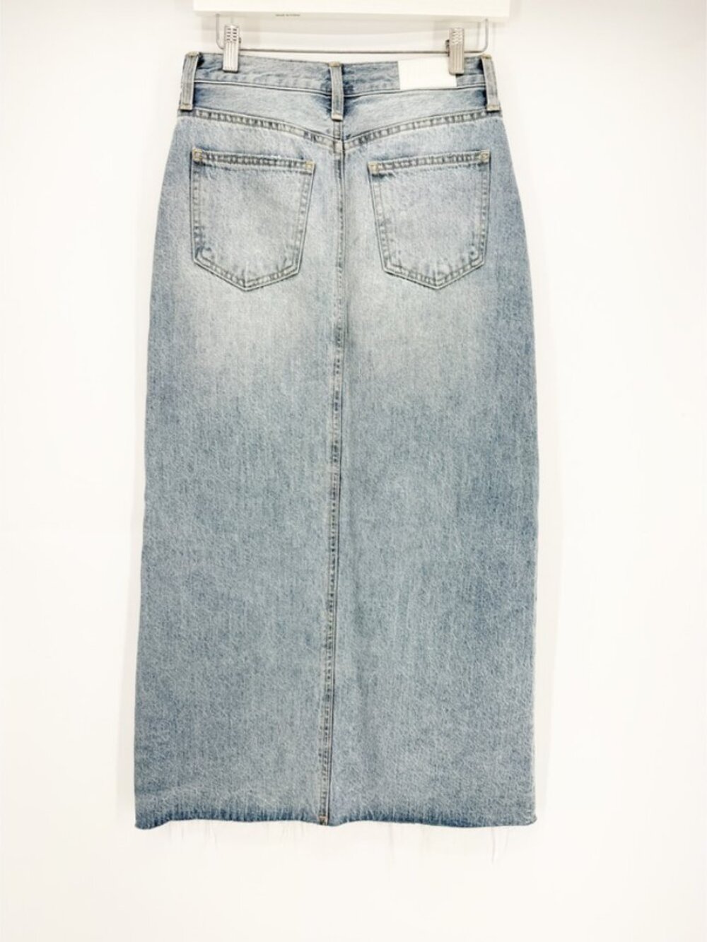 Anthropologie Pistola Alice Midi Denim Split Front Brooklyn Midi Skirt 26 - Picture 3 of 9